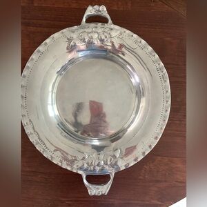 Elegant Pewter Serving Tray